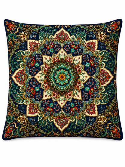Safir Sultan 4’lü Dekoratif Kırlent Kılıfı Seti 43x43 cm Otantik Etnik Desenli