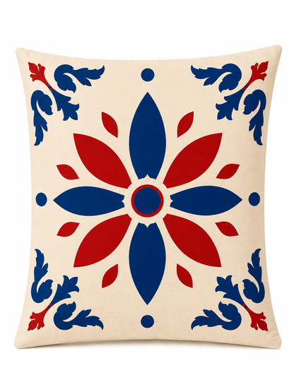 Selene 4’lü Dekoratif Kırlent Kılıfı ve Runner Seti 43x43 cm – Salon ve Masa Takımı