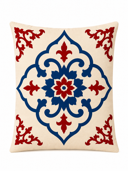 Selene 4’lü Dekoratif Kırlent Kılıfı ve Runner Seti 43x43 cm – Salon ve Masa Takımı